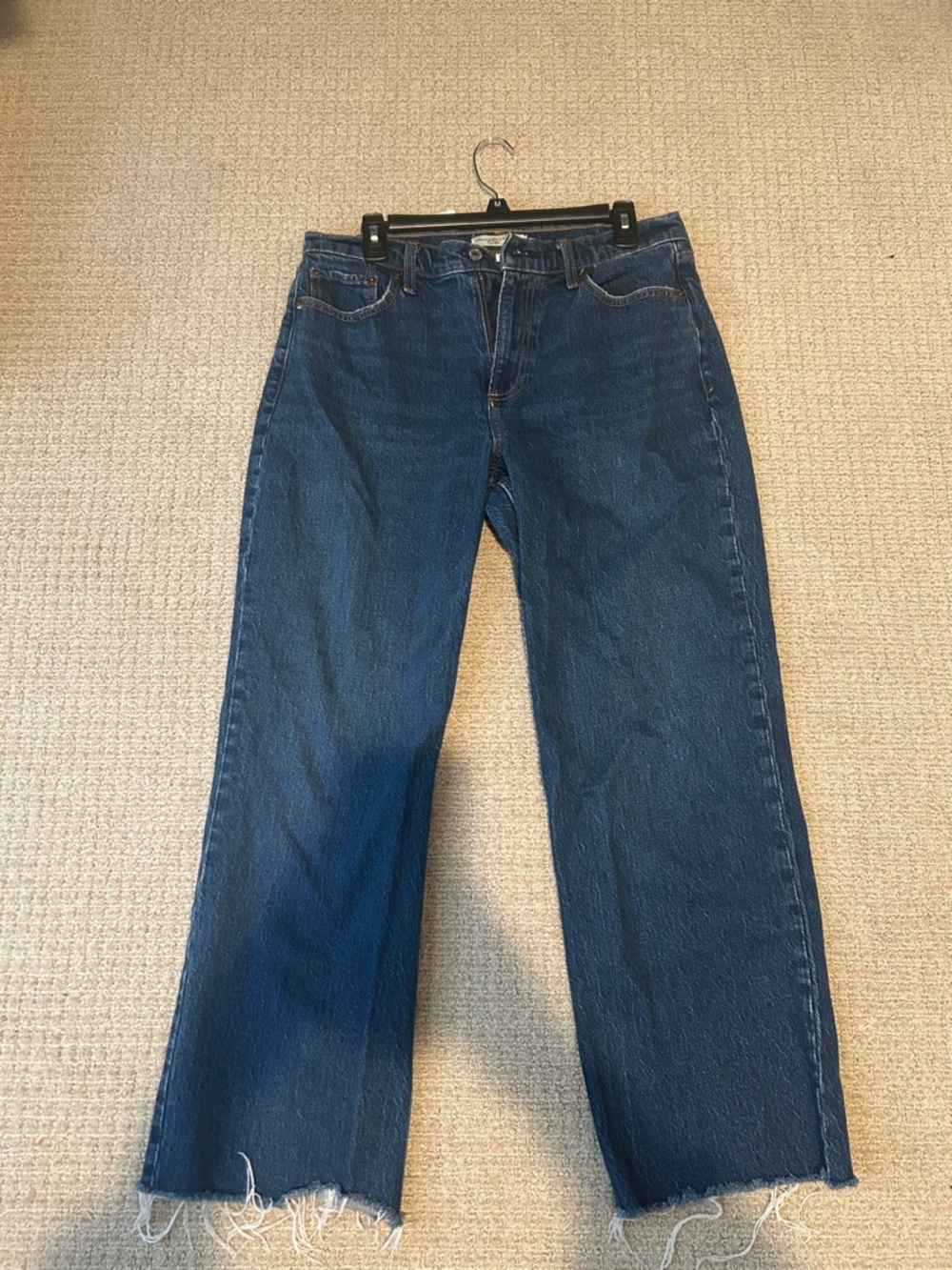 Abercrombie low rise baggy curve love jean